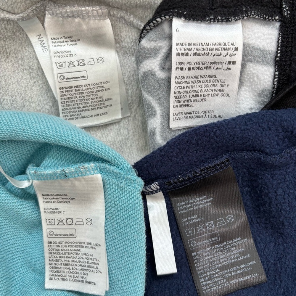 H&M / ID Ideology little boys bundle 4 pieces hoodie and sweatshirt 4-6Years - Picture 11 of 16
